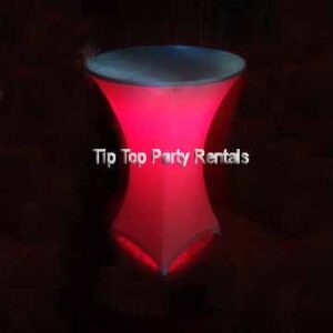 Glowing Bar Table red