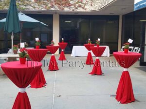 Red Cocktail Tables