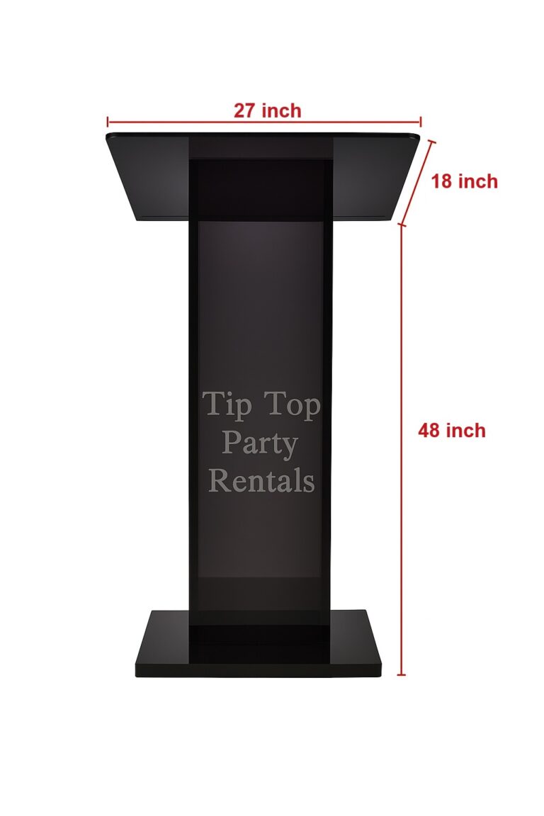 Black Acrylic Podium