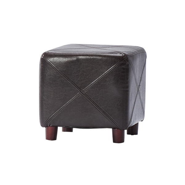 Black Square Ottoman